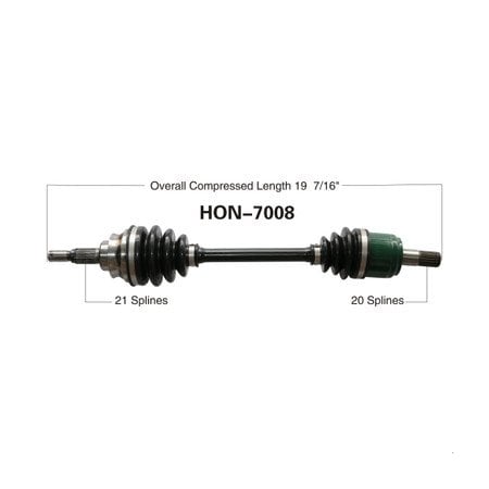 Wide Open OE Replacement CV Axle for HONDA FRONT R TRX500FORE/RUB/650/680/RI HON-7008